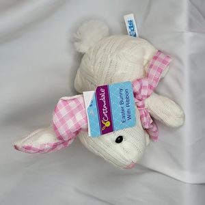 Easter Bunny Textured cable knit bendable ears NWT Kids of America pluh
